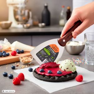 Espátula flexible de 4" de acero inoxidable PARA COCINA. - TRUPER EXPERT