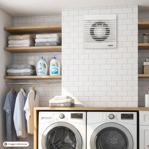 Extractor de baño eléctrico tipo rejilla de 16 x 16 x 2.2 cm para techo o pared - EASON