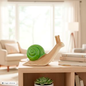 Caracol decorativo para dar brillo y armonía al hogar, de 28,5 x 21,5 x 10,5 cm. - ORGILL
