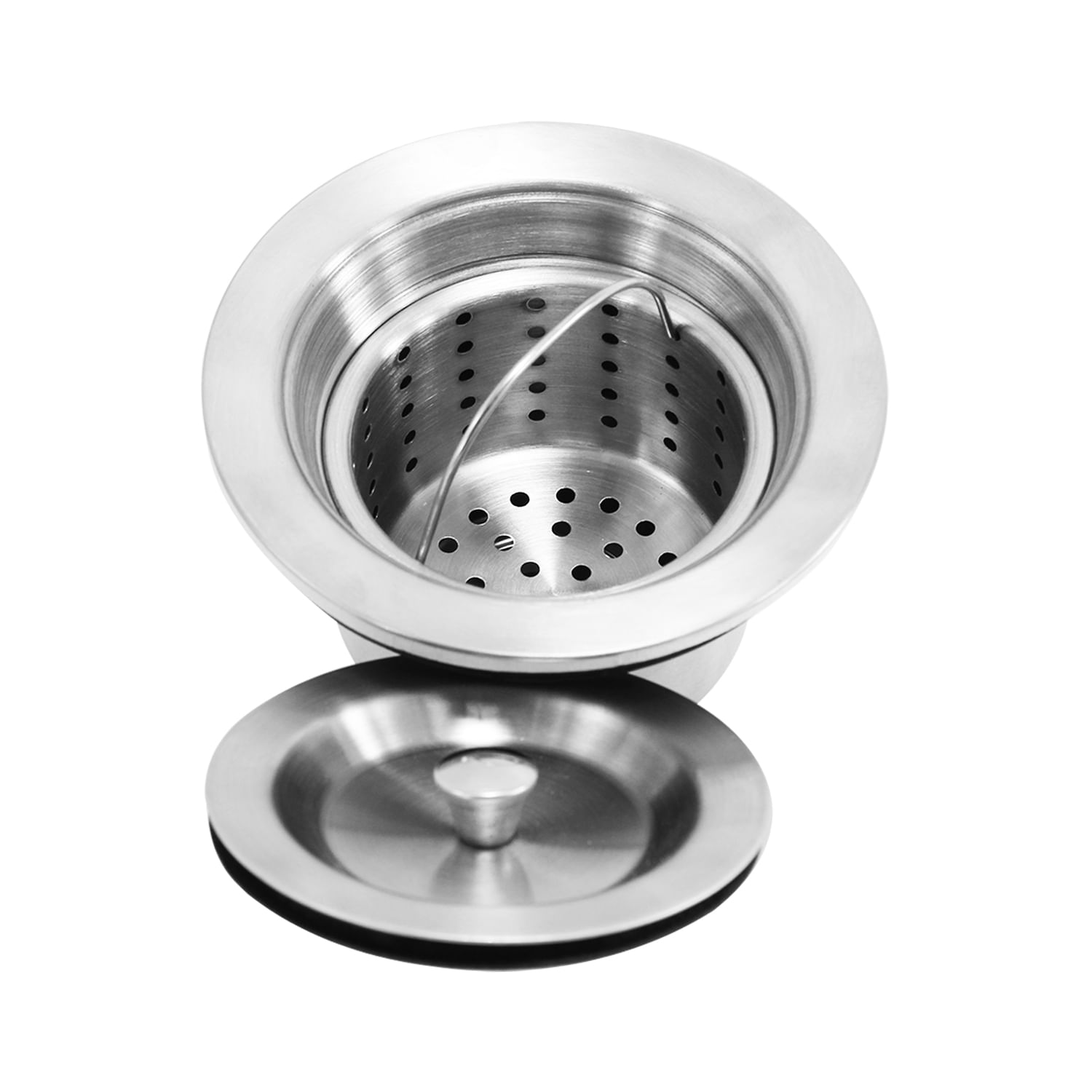 GRIRIW Organizador De Cubiertos De Acero Inoxidable – Soporte Para Palillos Y Utensilios De Cocina, Drenaje Rápido Y Fácil, Plata (2 Piezas, 13x13x13.4 Cm)