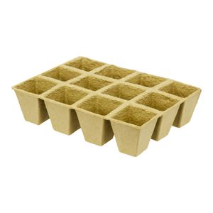 Macetas biodegradables sembradoras pequeñas en kit de 12 celdas. - KOLE IMPORTS