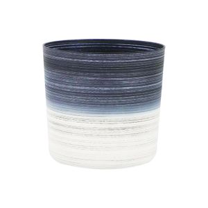 Maceta bicolor grande de 32 cm x 34 cm. - K HOME