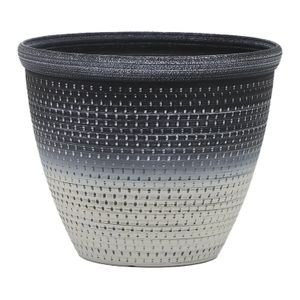 Maceta plástica bicolor "Colonial" de 30,3 cm. - K HOME