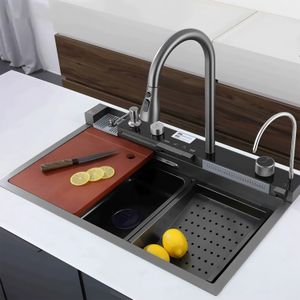 Fregadero multifunción de 75 x 46 x 22 cm con botones. - K HOME