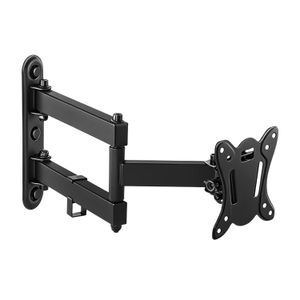 Soporte móvil para TV, con 2 brazos de 13" a 27", rotación hasta 90°. - K PRO