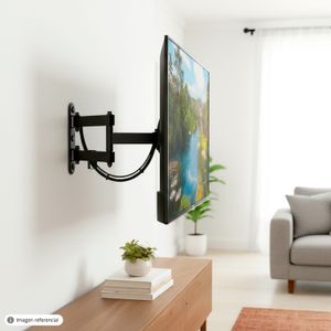 Soporte móvil para TV, con 2 brazos de 13" a 27", rotación hasta 90°. - K PRO