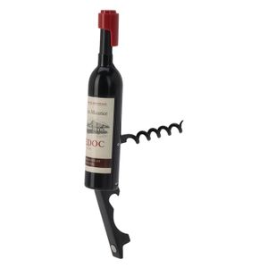 Sacacorchos de ABS con hierro y diseño de botella de vino. - EXCELLENT HOUSEWARE