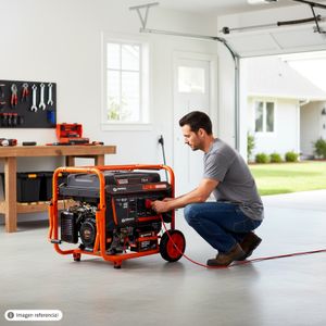 Generador a gasolina con motor de 1,1 lt que genera una potencia de 7500 - 8000 W. - DAEWOO