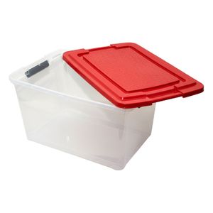 Guardamovil "Briko" mediano con tapa roja. - CASA PICA