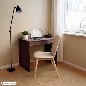 Escritorio "Avispa" de madera de 75 x 80 x 49 color nogal oscuro. - MUEBLE FACIL