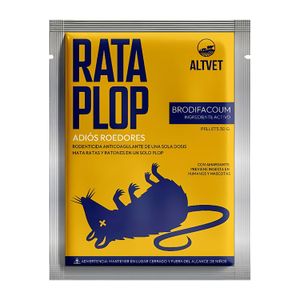 Raticida "RataPlop" de 30 g con brodifacoum. - ALTVET