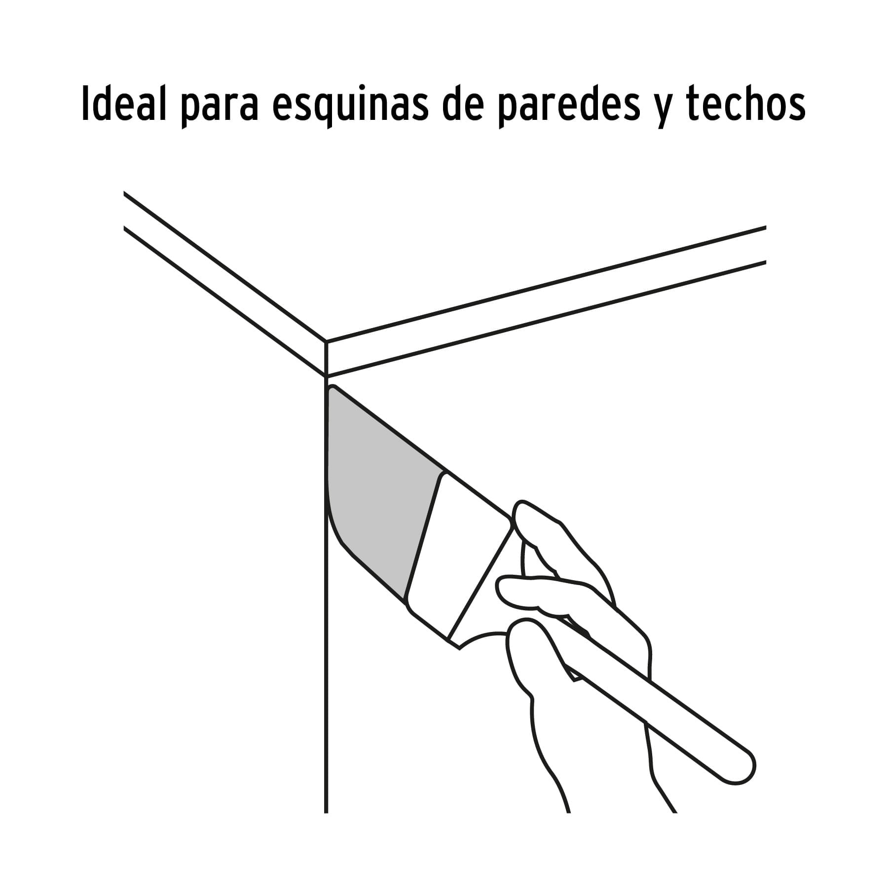 Brocha angular de 3