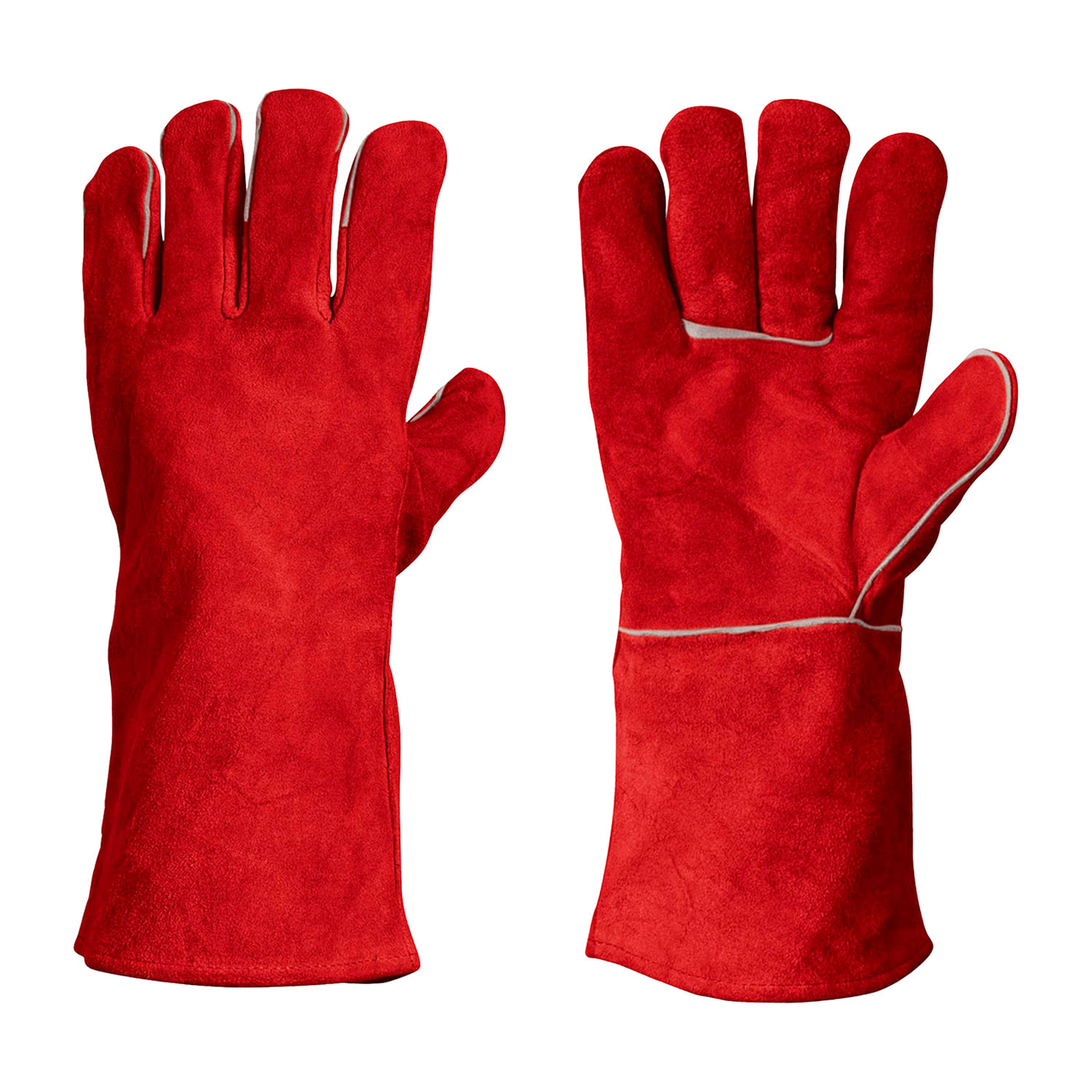 Acan Tradineur Guantes Largos Rojos De 25 Cm – Complemento De Disfraz De Carnaval O Halloween, Unisex Adulto, 100% Poliéster
