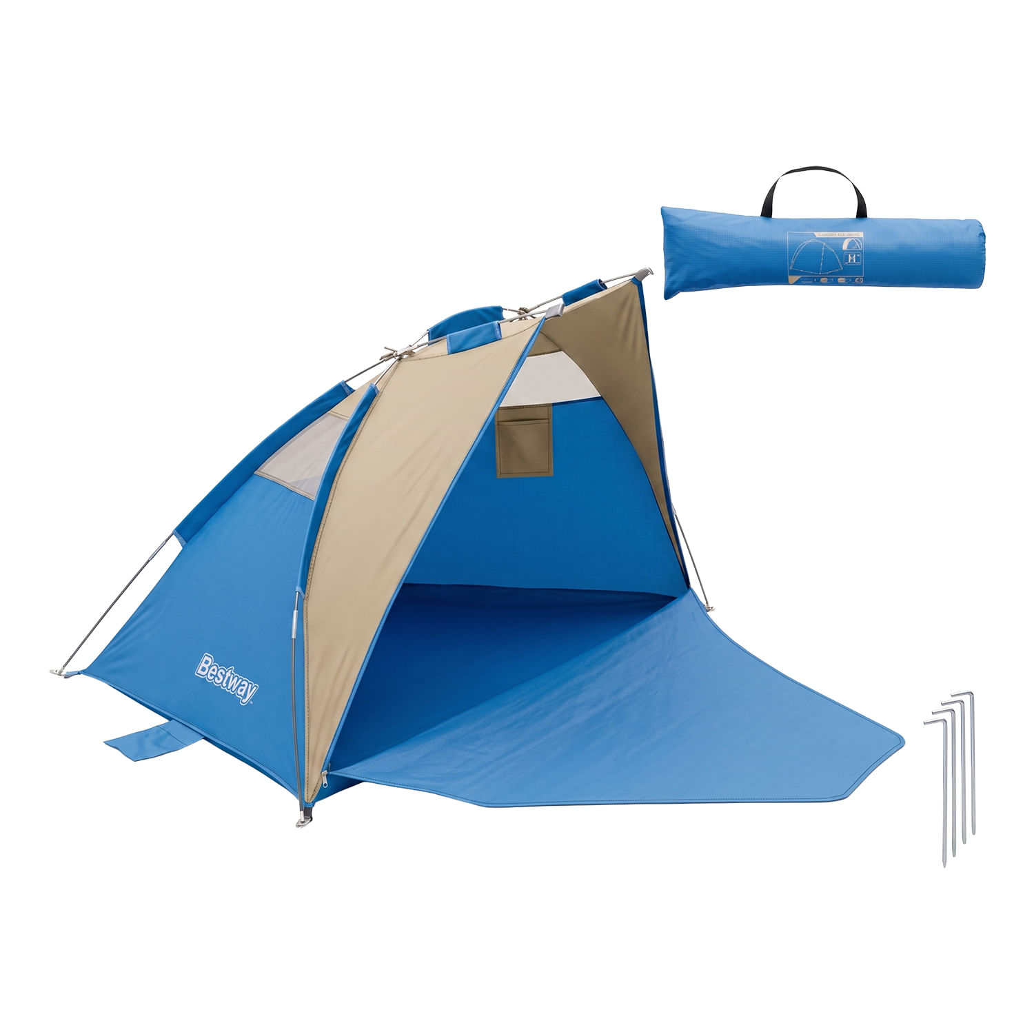 Carpa tipo tienda triangular para playa con capacidad de 2 personas ...